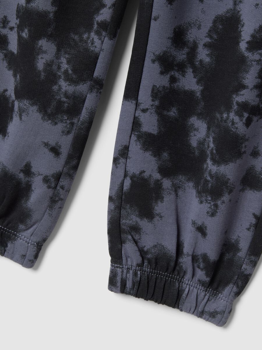 Kids' Regular Fit Multicolour Pure Cotton Tie-Dye Trousers_3