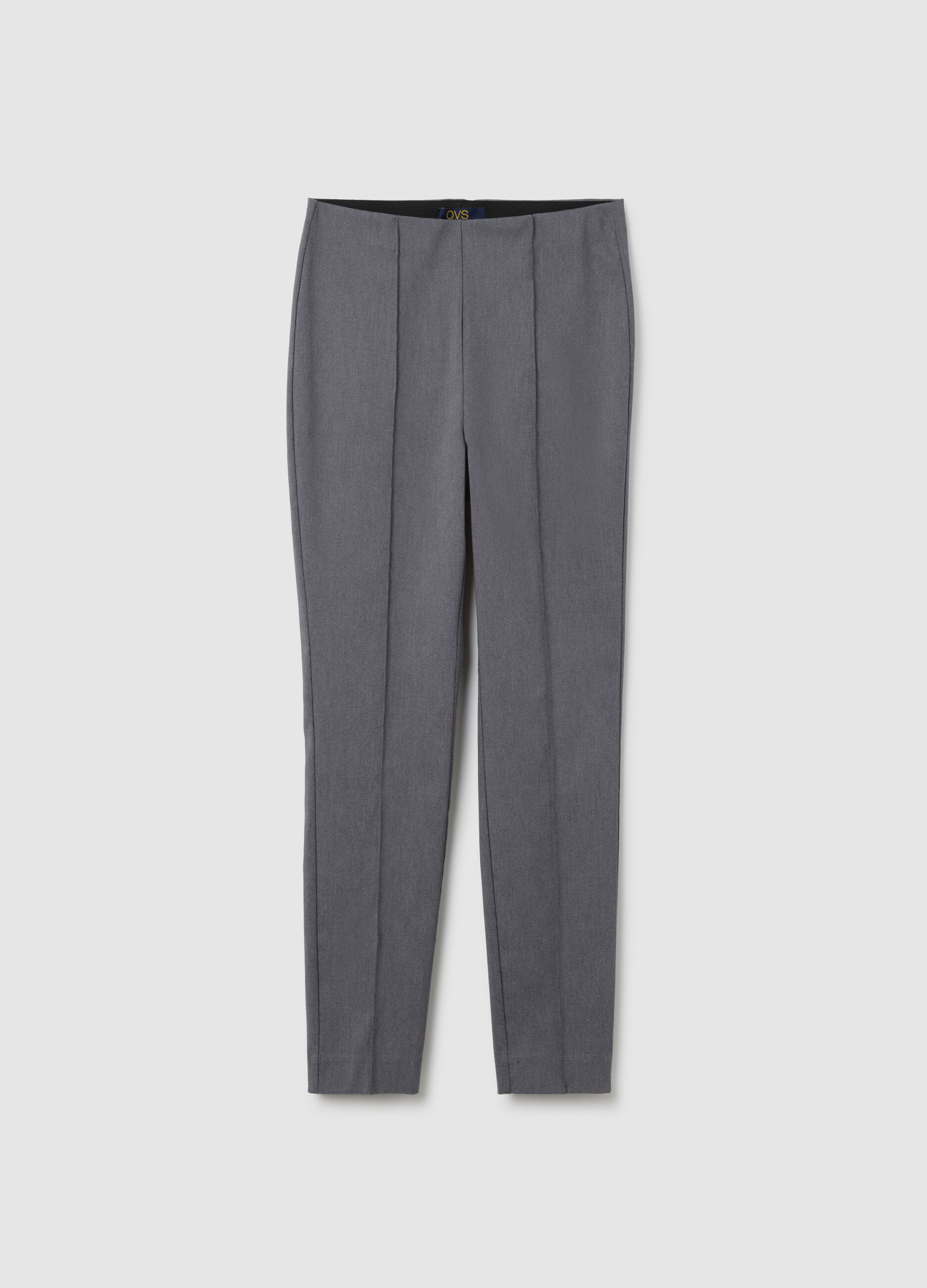 Women's Grey Regular Fit Trousers