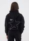 Black cotton-blend hoodie for girls, regular fit_2