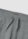 Grey marl joggers in organic cotton and viscose blend_1