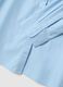 Camicia in puro cotone azzurra regular fit con maniche a tre quarti_5