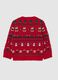 Red Christmas jumper for children regular fit_1