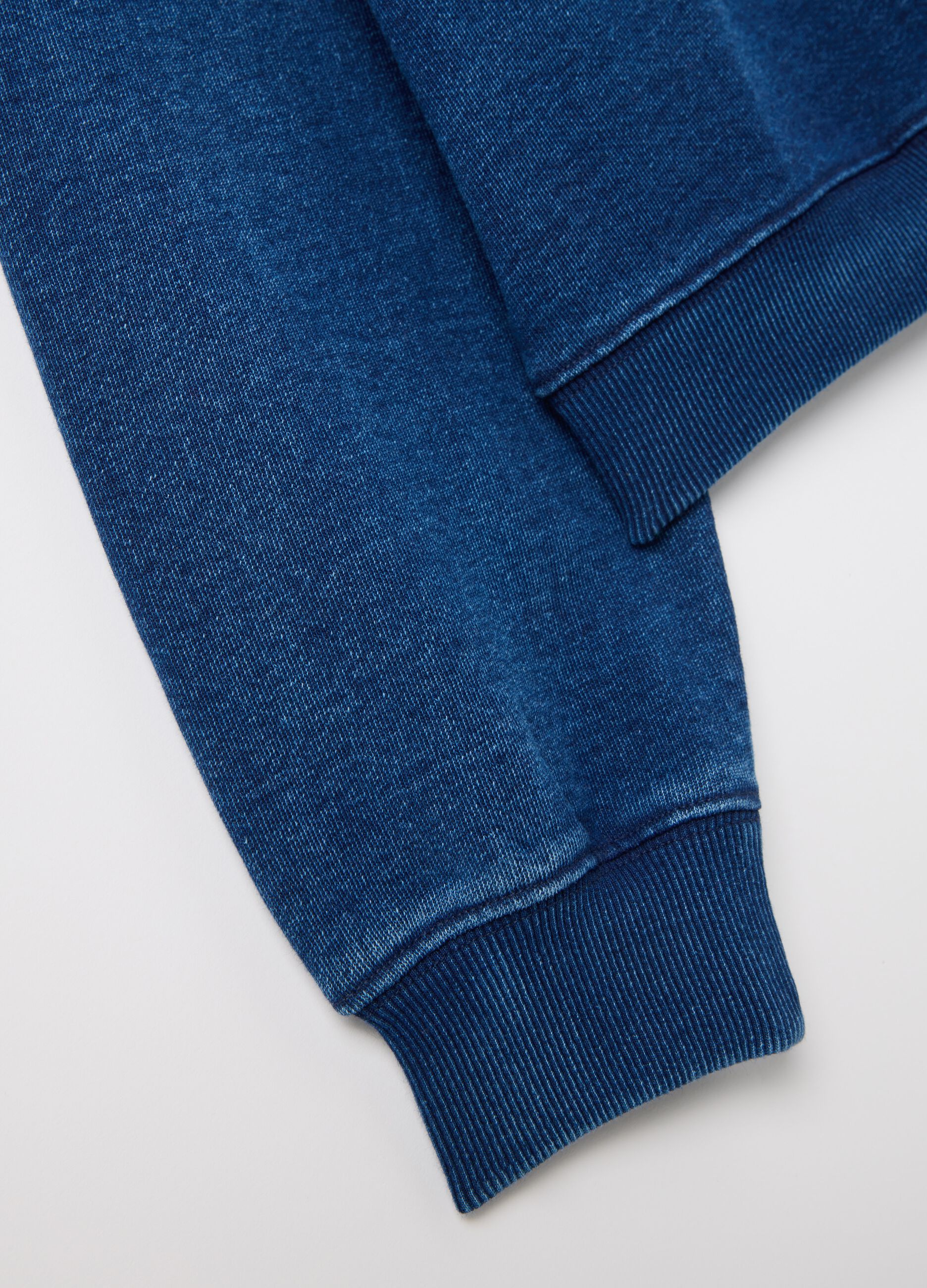 Oversized sweatshirt in denim