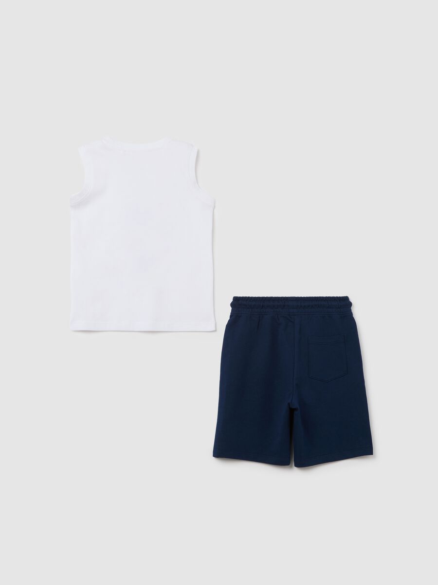 White and blue jogging set for boys_1
