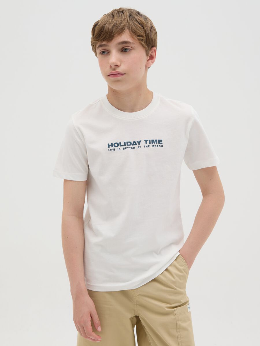 White T-shirt with writing_0
