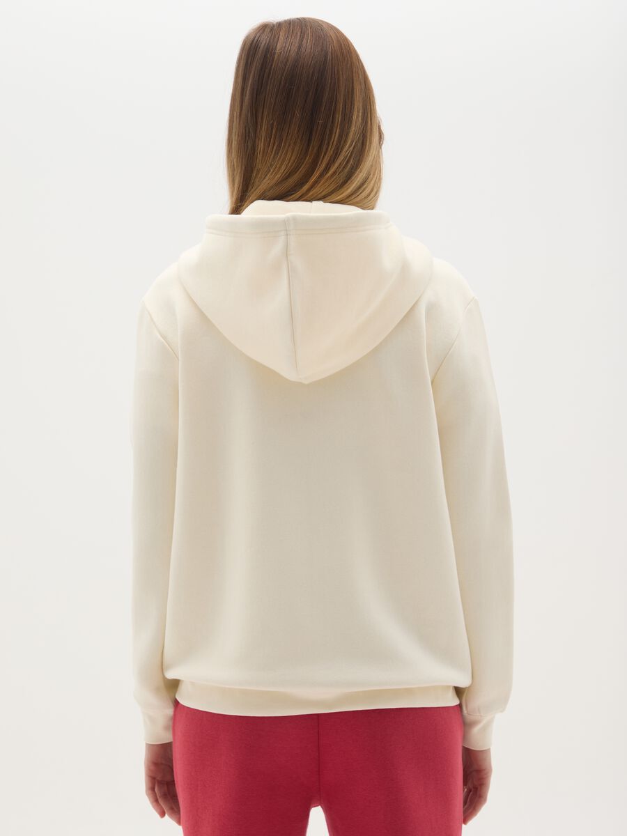 Multicolour Cotton Blend Zip Hoodie_2