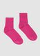 Pink ankle-length stretch cotton socks_0