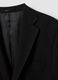 Black stretch viscose blazer with classic lapels_5