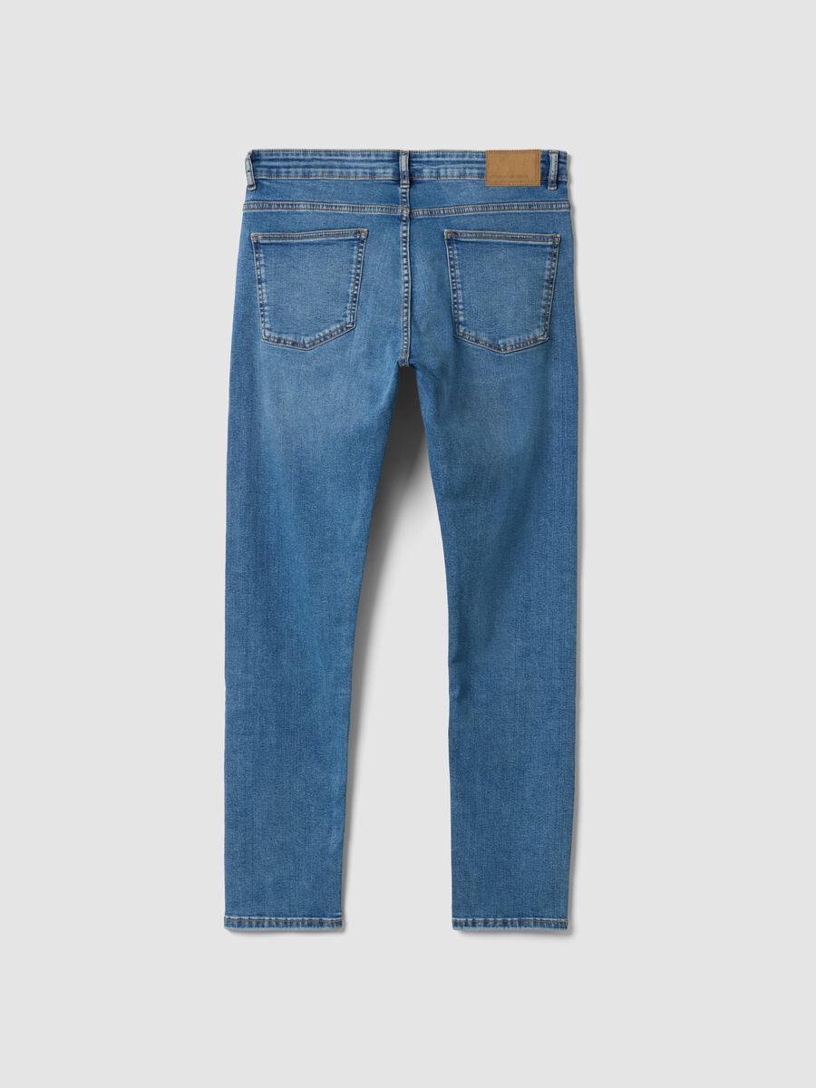 Light blue skinny-fit stretch cotton denim jeans_5