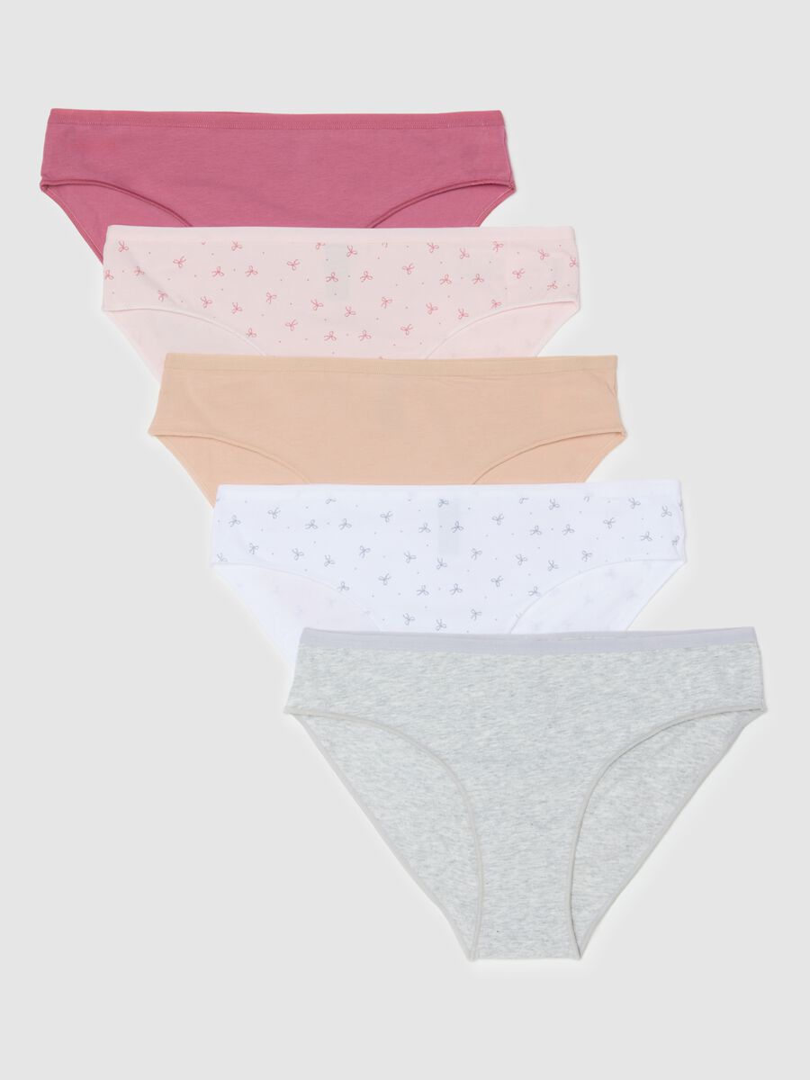Multipack of multicolour briefs in stretch cotton regular fit_4