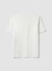 T-shirt bianca in jersey di puro cotone con girocollo relaxed fit_6