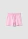 Girls&rsquo; pink pure cotton regular-fit shorts_0
