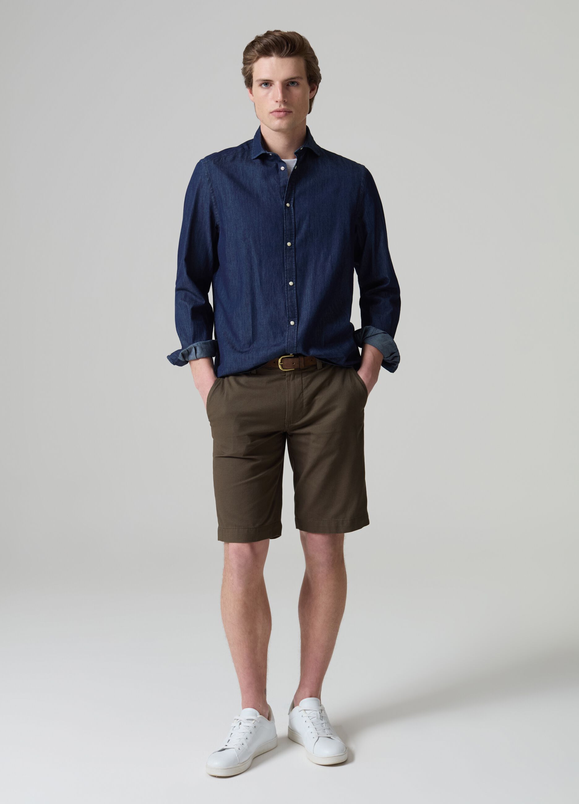 Bermuda chino in cotone