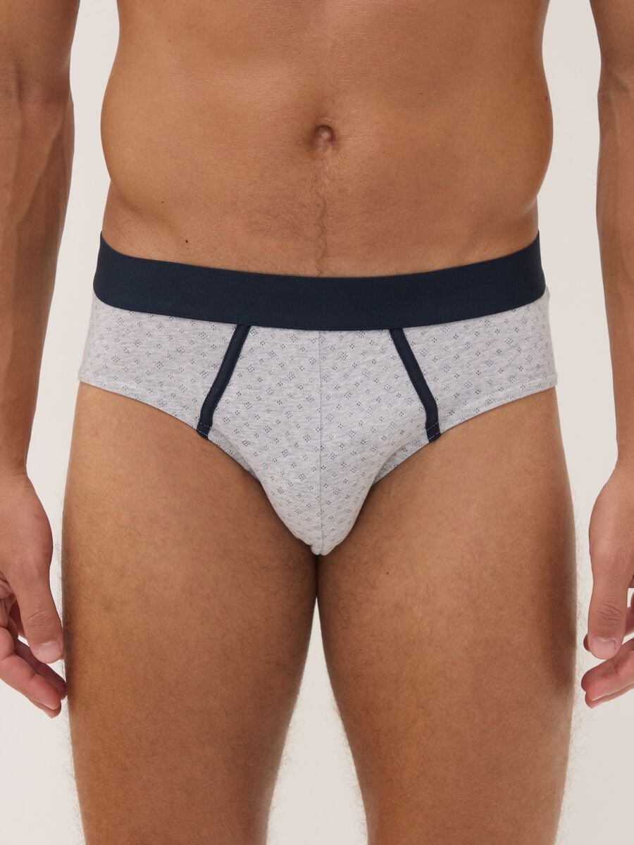 Multipack di cinque slip multicolor in cotone organico elasticizzato_1
