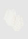 Newborn multicolour pure cotton bodysuit twin pack_1