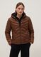 Brown padded jacket regular fit with hood_0