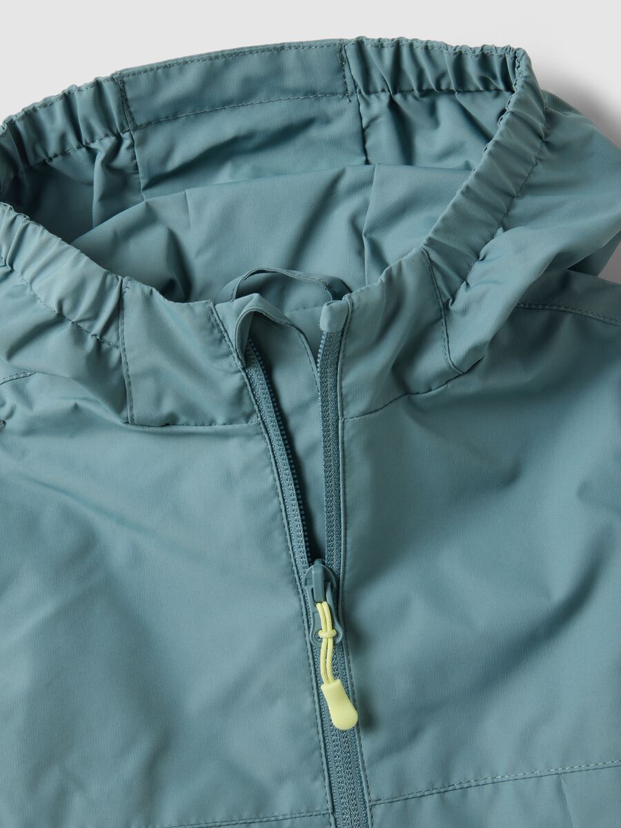 Blue light jacket for child regular fit with full zip and hood_3