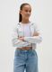 Grey Cotton Girls' Hooded Fitted Sweatshirt_0