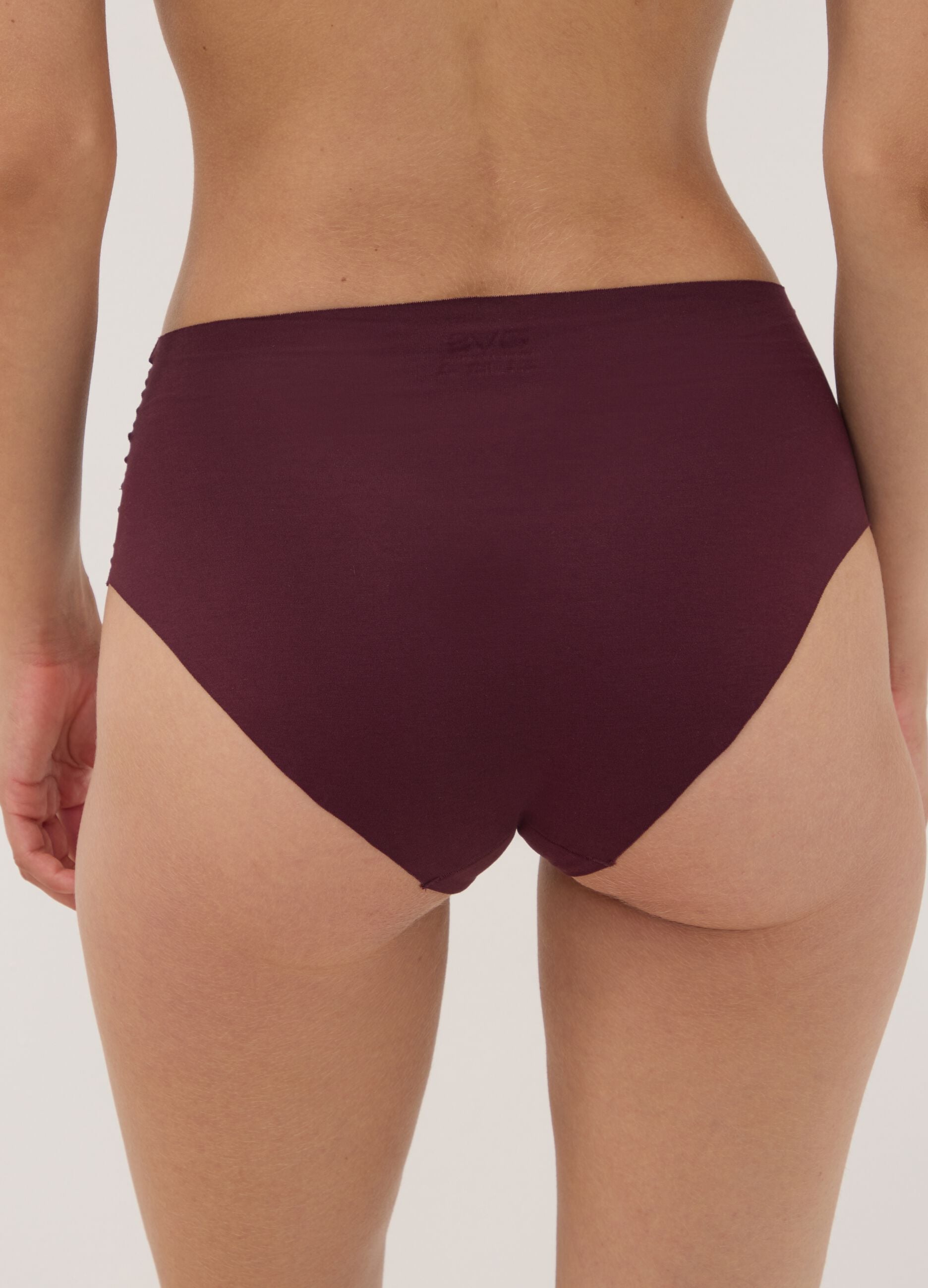 Slip viola a vita alta in cotone organico elasticizzato