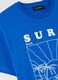 Blue T-shirt with California surf graphic print_5
