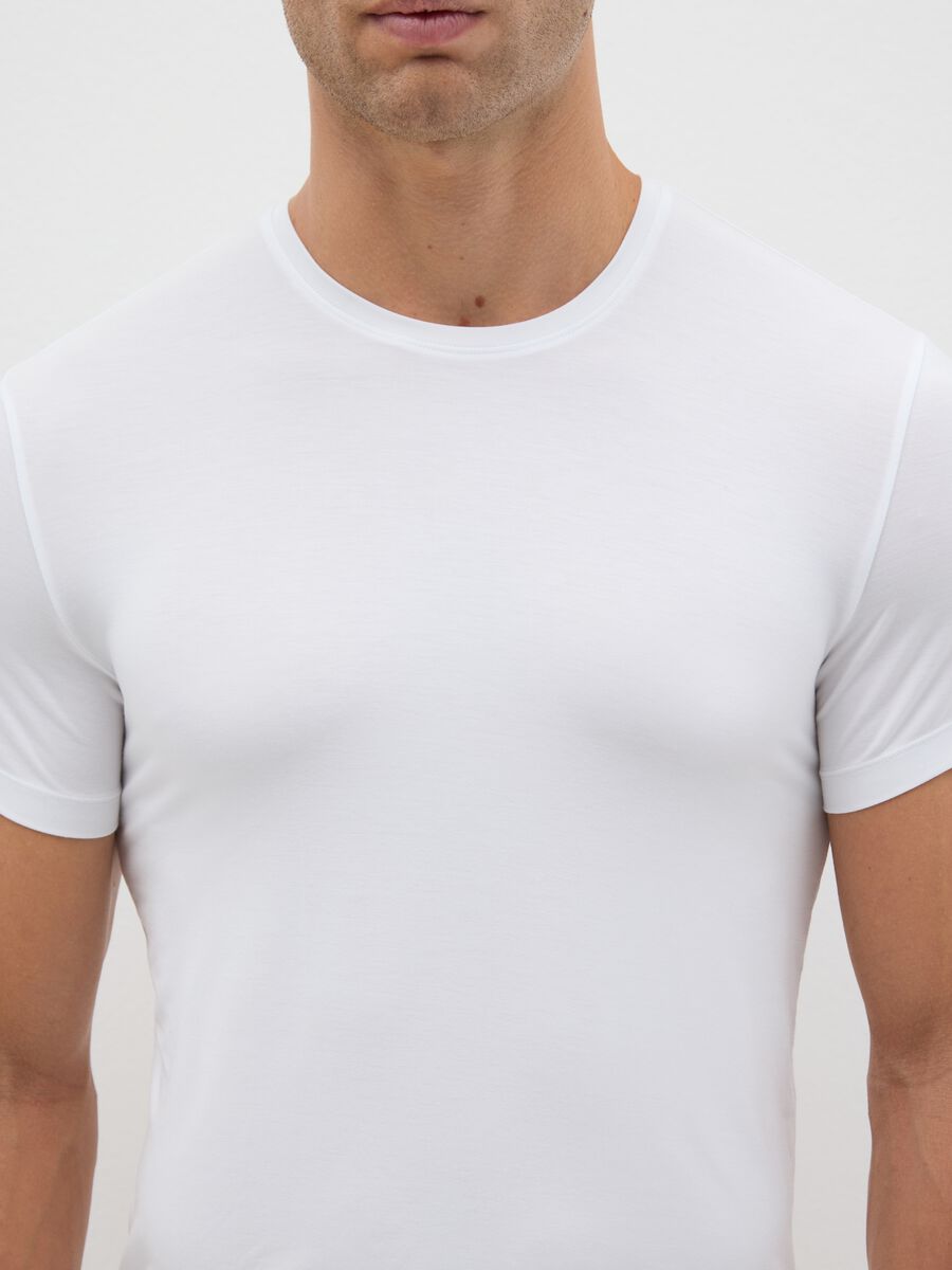 White OVS Perform T-shirt in stretch modal_1