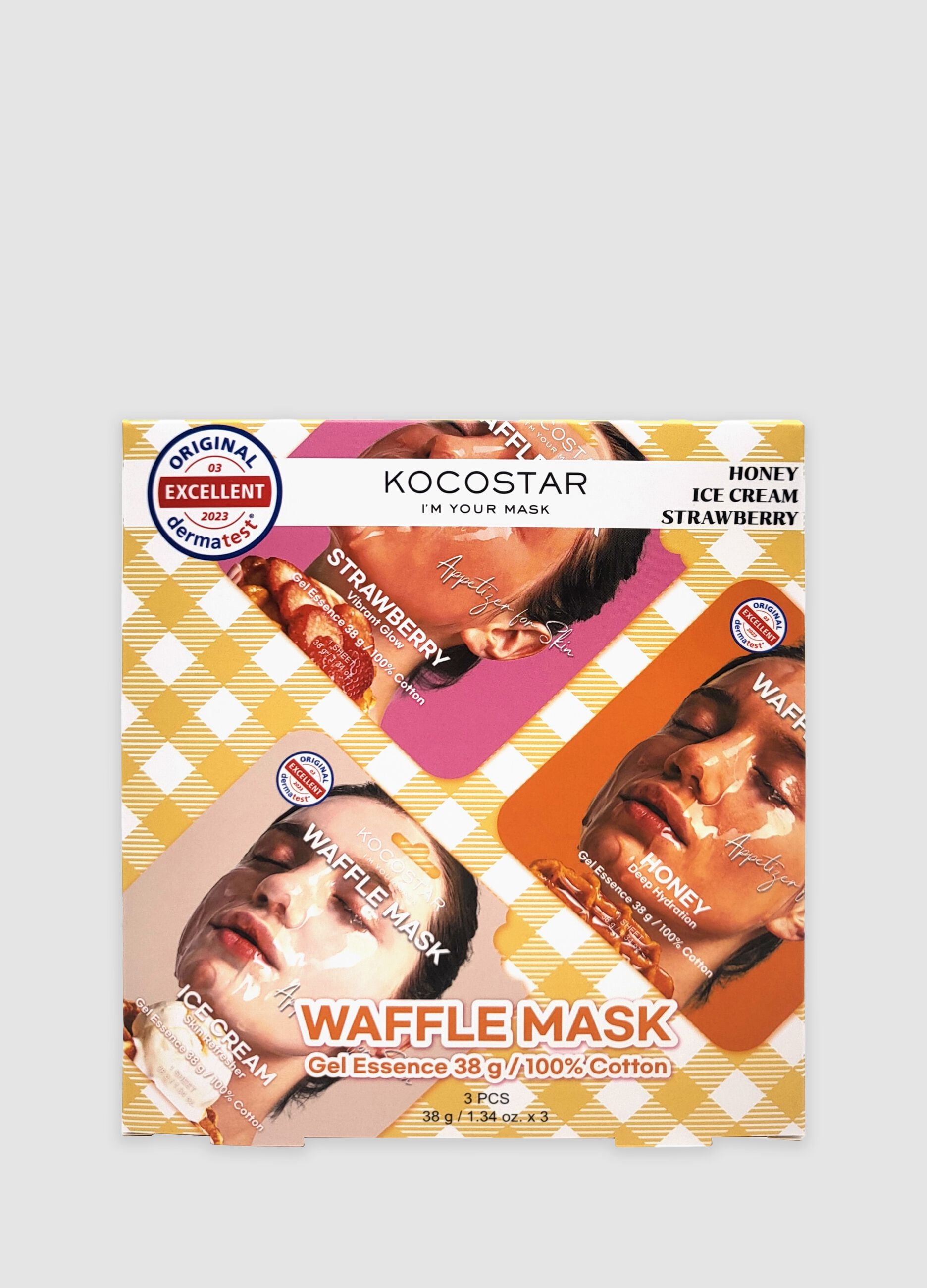 Waffle Mask Kit 3 x 38 g - Korean Beauty Care
