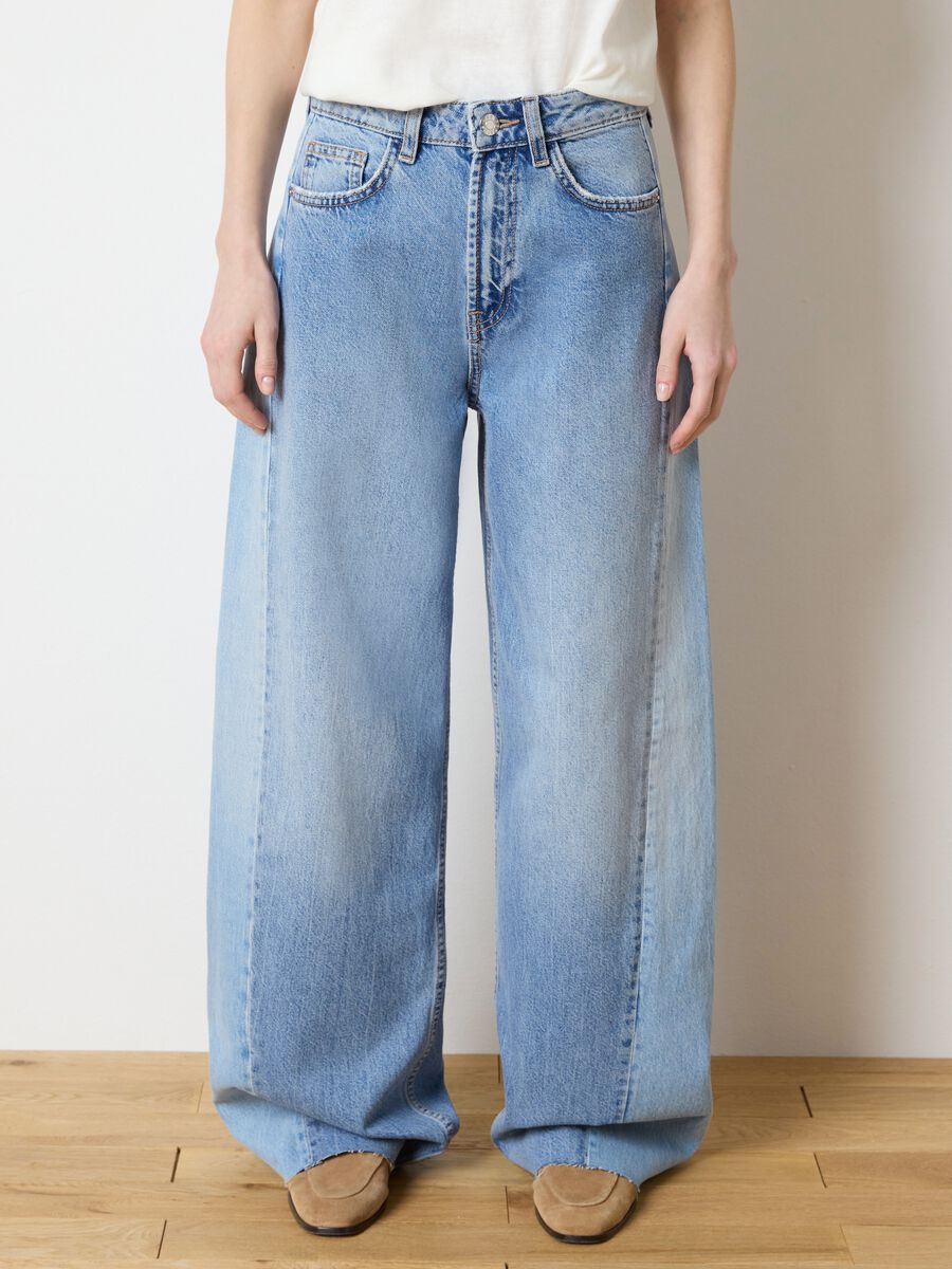 Wide jeans in cotton_1