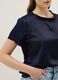 Blue short-sleeve T-shirt with soft neckline, regular fit_3