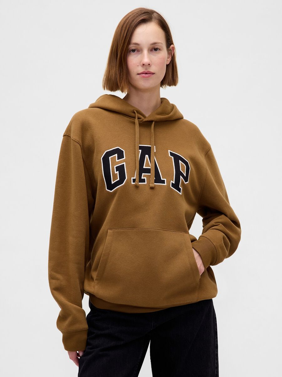 Felpa marrone con cappuccio_5