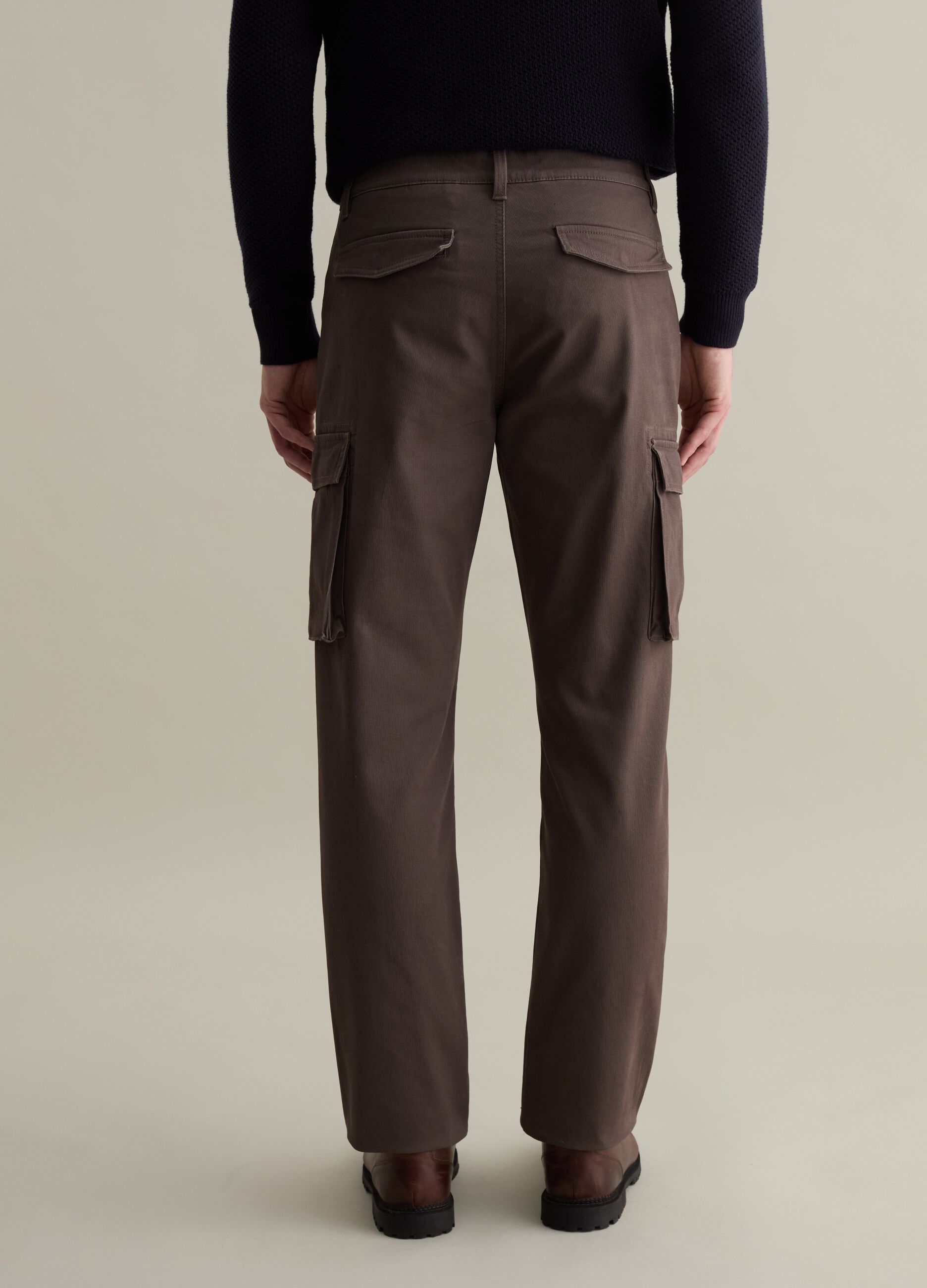 Cargo trousers in piquet