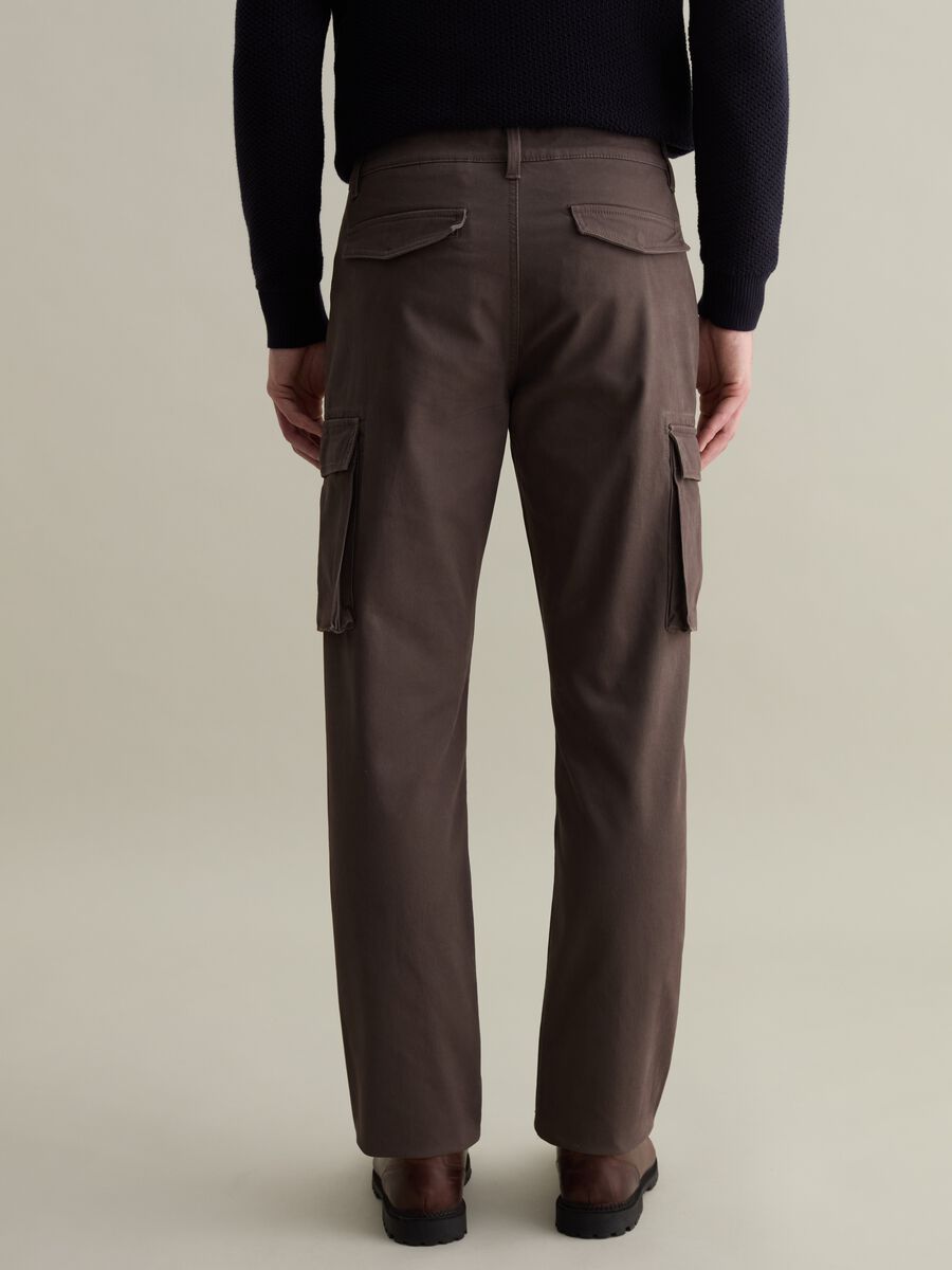 Cargo trousers in piquet_2
