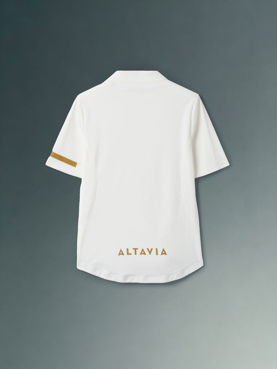 White ALTAVIA BIKE technical stretch T-shirt_5