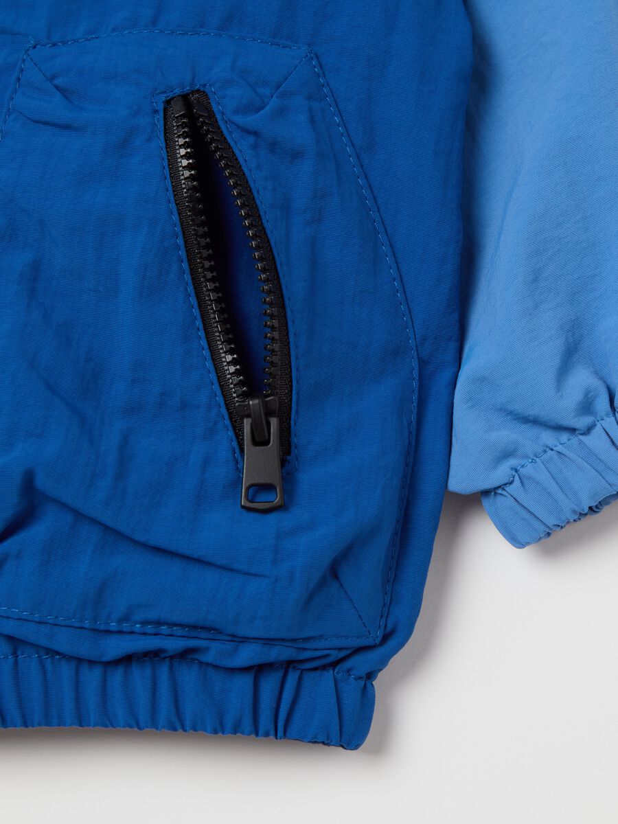Full-zip two-tone jacket with hood_2