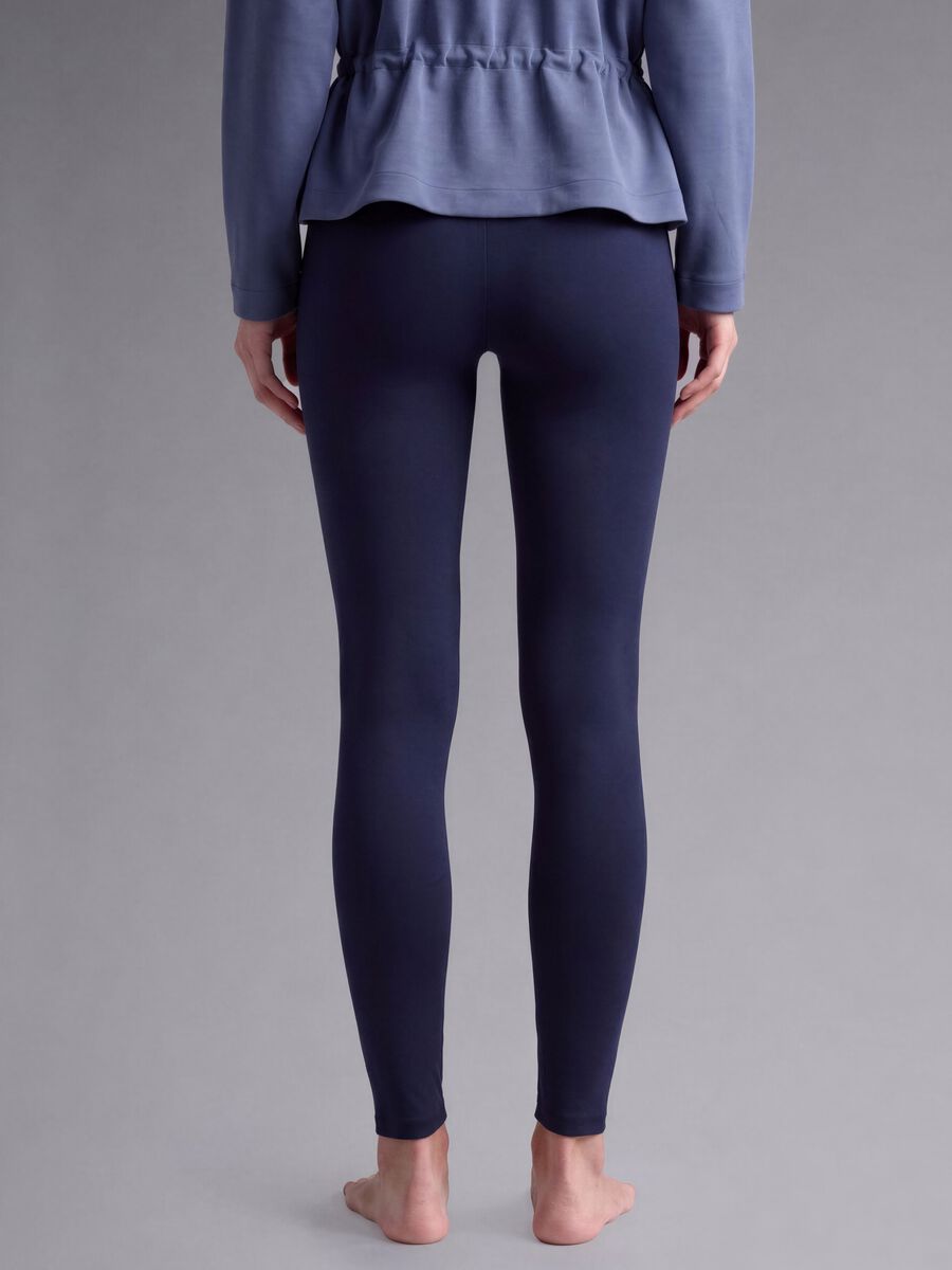 Leggings blu in tessuto elasticizzato ALTAVIA STUDIO_4