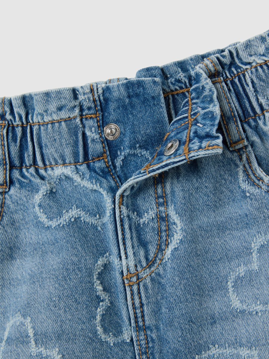 Girls' regular fit blue denim skirt_2