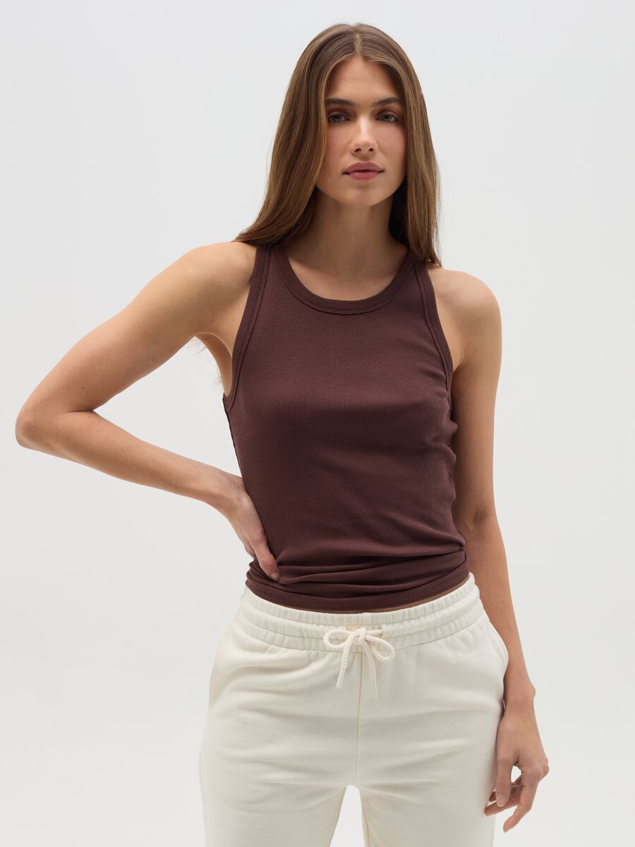 Ribbed tank top_0