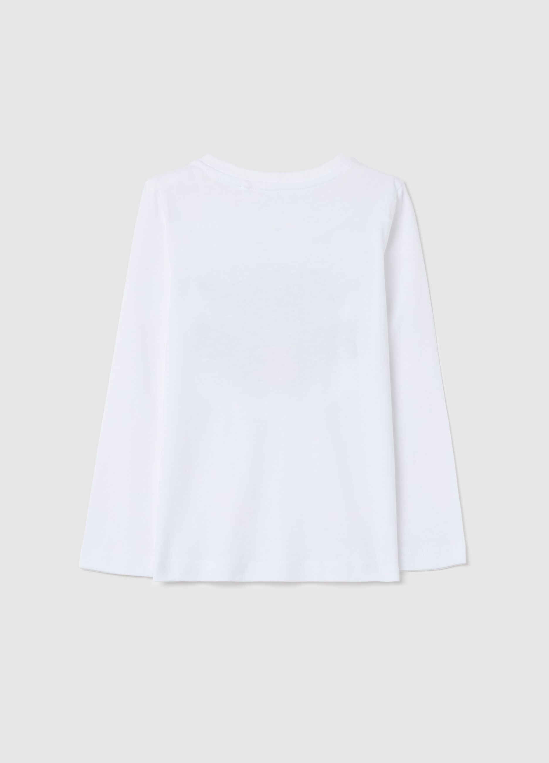 Long-sleeved T-shirt with "Lovely Bear" print