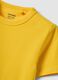 Yellow pure cotton kids&rsquo; T-shirt with an oversized fit_2