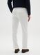 White pure cotton regular fit corduroy trousers_2