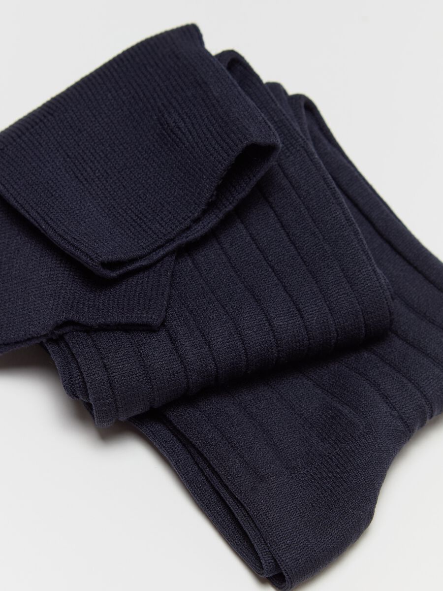 Two-pair pack long ribbed socks_1