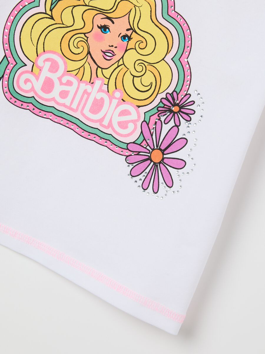 White Barbie T-shirt in stretch cotton_2