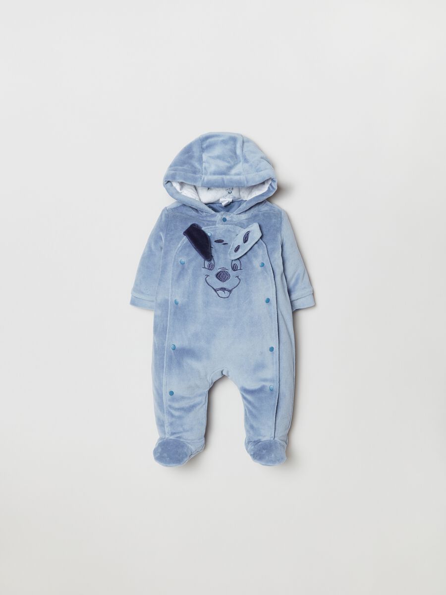 Tutina in velour con piedini La Carica dei 101_0