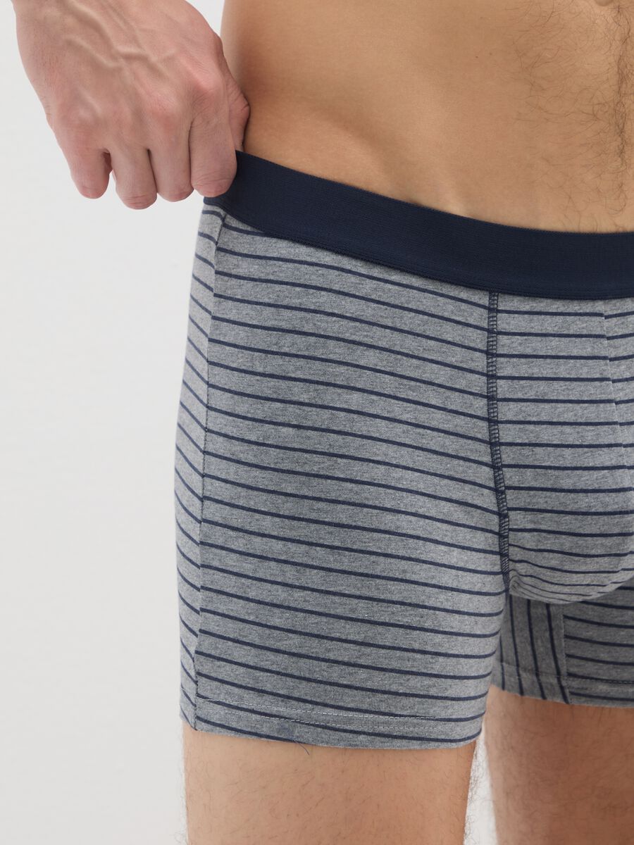 Tripack boxer in cotone elasticizzato multicolor regular fit_3