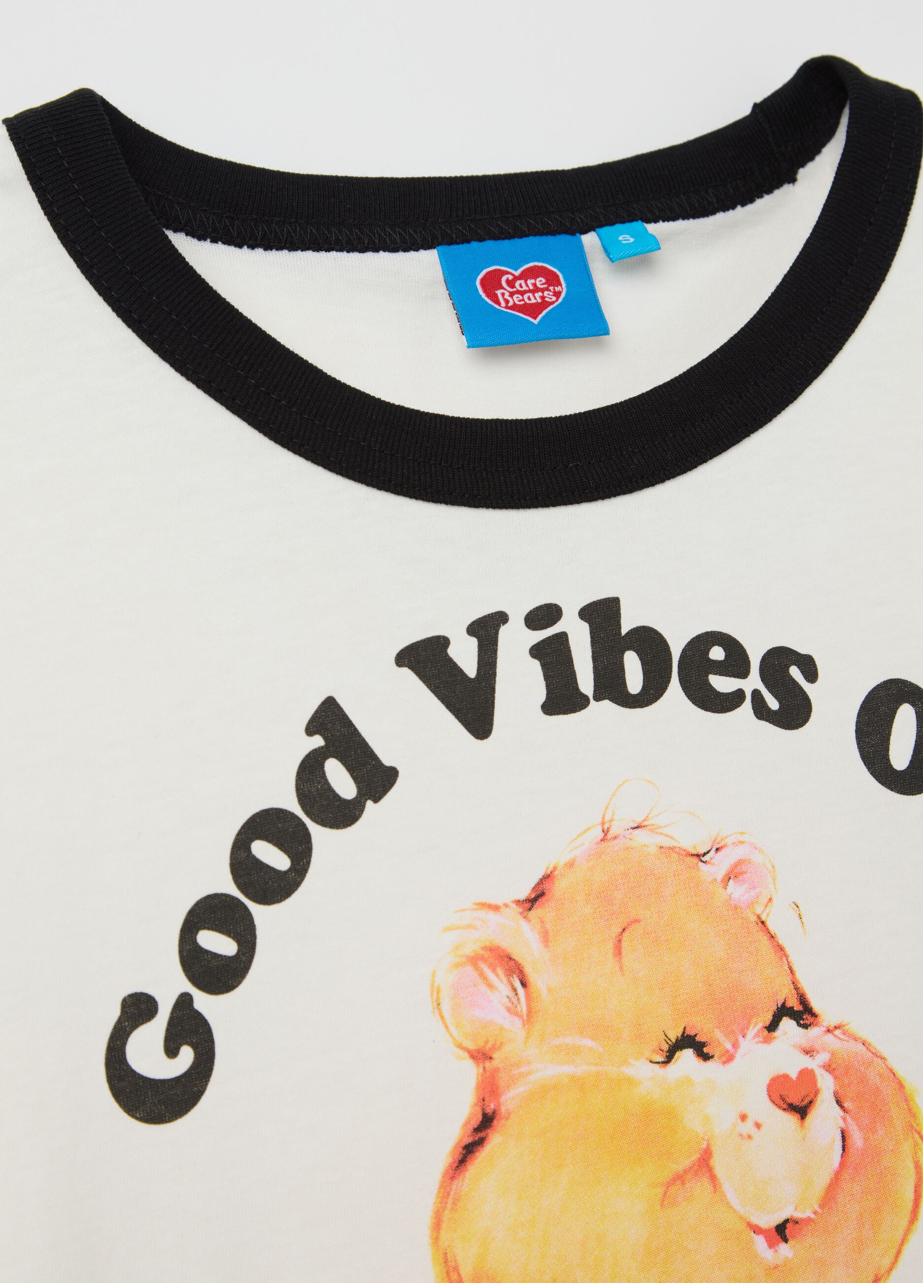 White T-shirt in cotton with Care Bears print