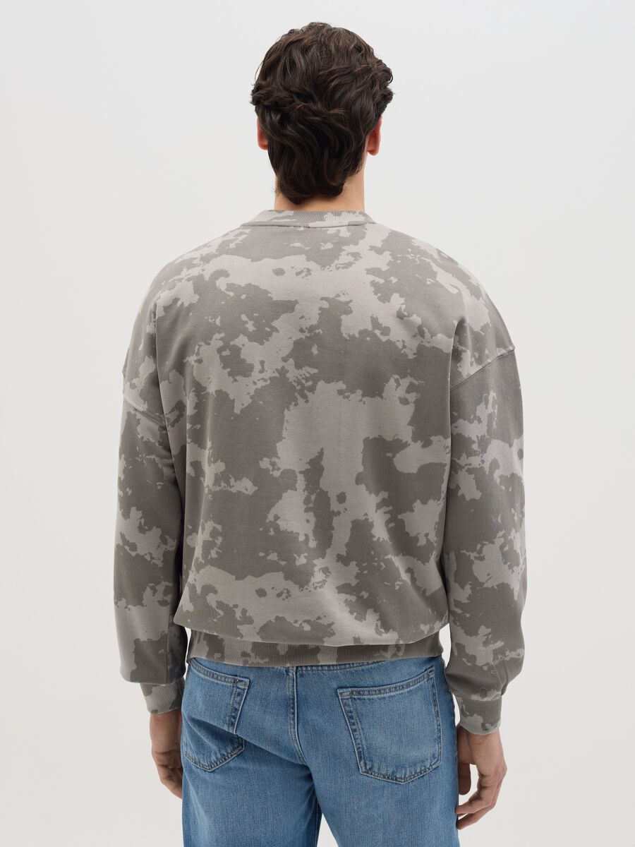 Camouflage sweatshirt with Nirvana print_3