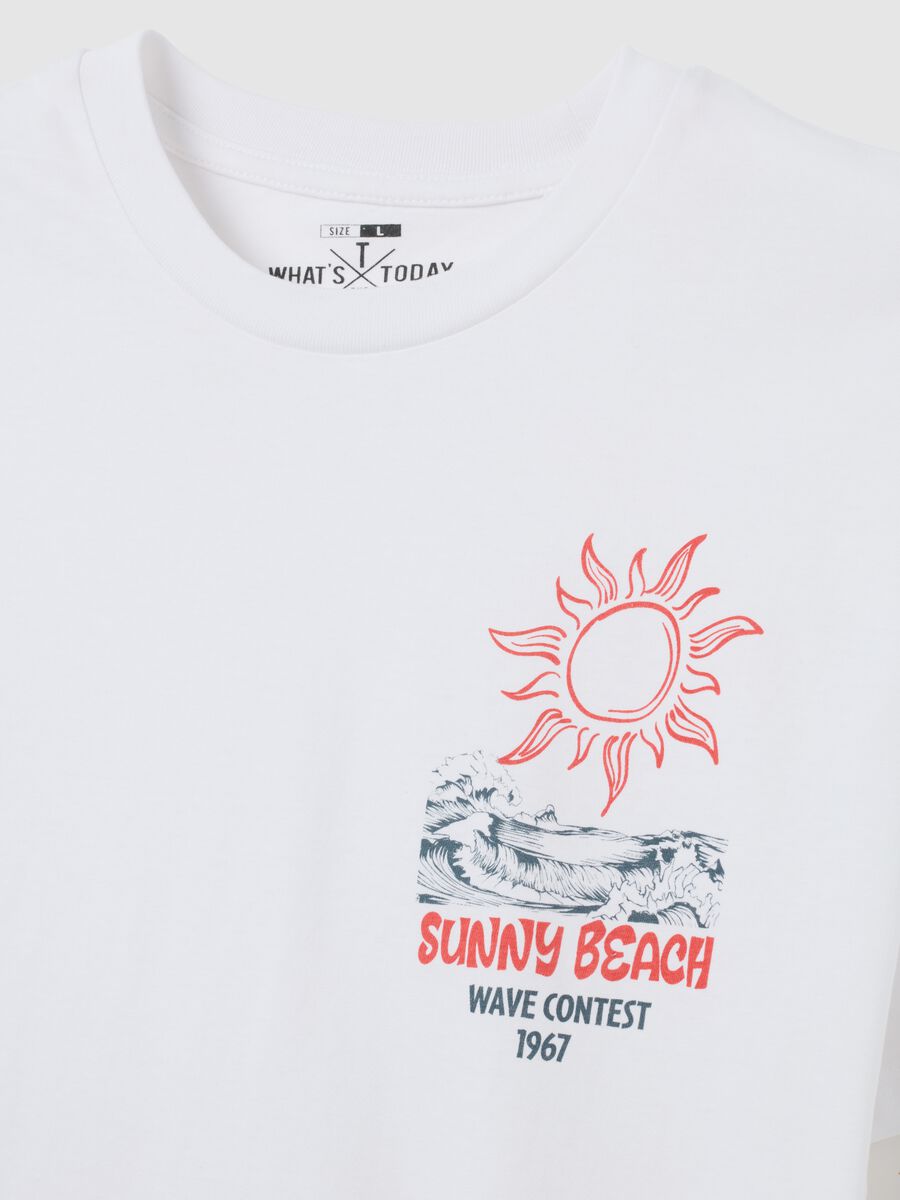 Men's pure cotton white t-shirt regular fit_1