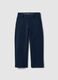Blue stretch cotton chino trousers for kids regular fit_0