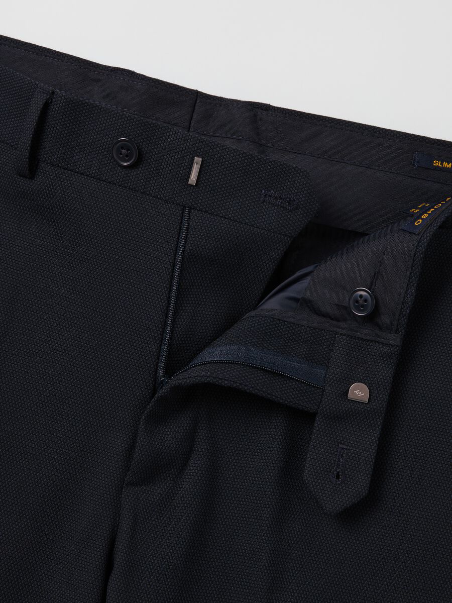 Pantaloni blu slim fit_5