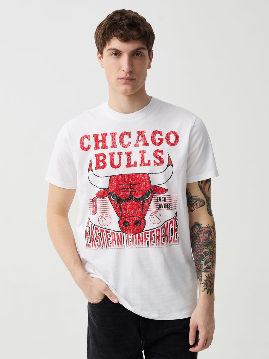 T-shirt with NBA Chicago Bulls print_0