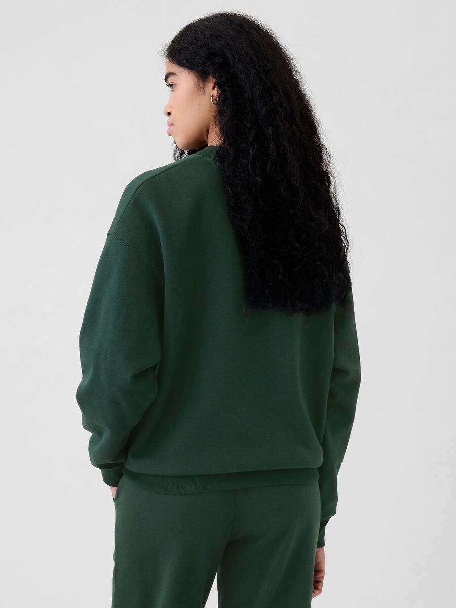 Felpa oversize mock neck con logo Athletic_2